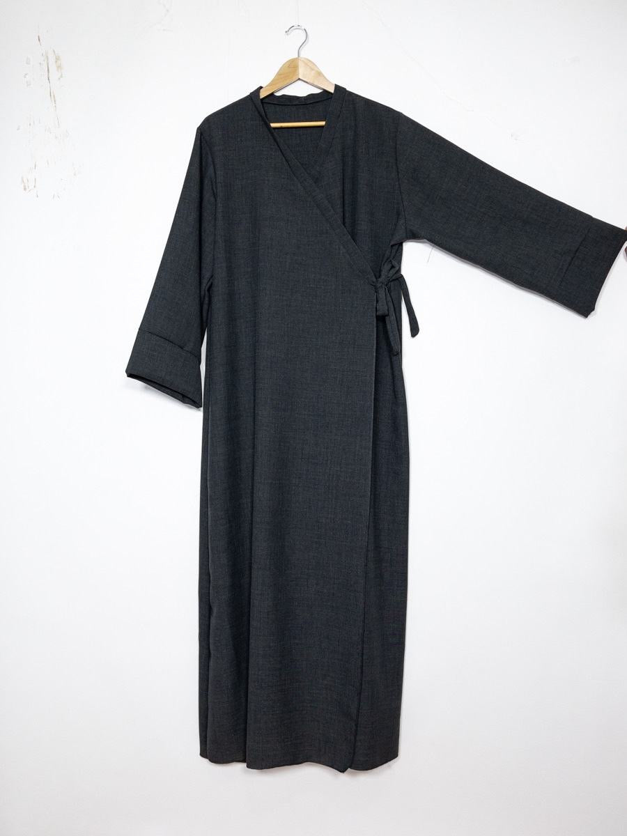 Maxi Abaya Kimono (Leinen-Optik)
