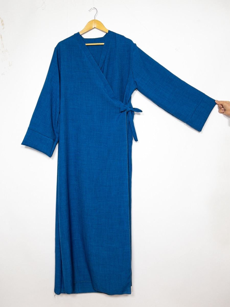 Maxi Abaya Kimono (Leinen-Optik)