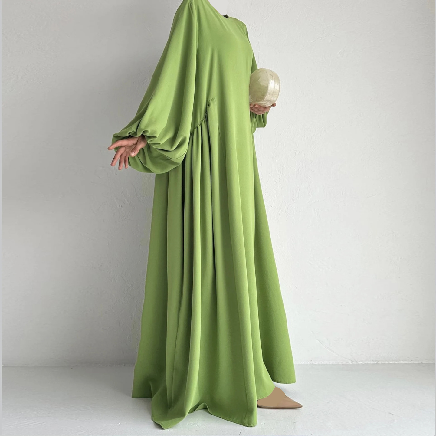 Abaya mit Ballonärmeln