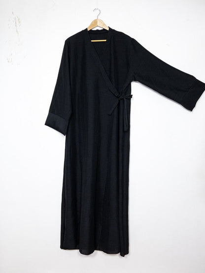 Maxi Abaya Kimono (Leinen-Optik)
